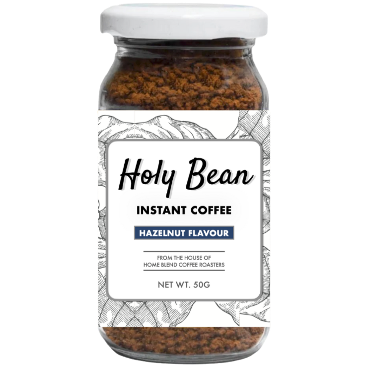 Hazelnut Instant Coffee 50g Jar HolyBean Coffee